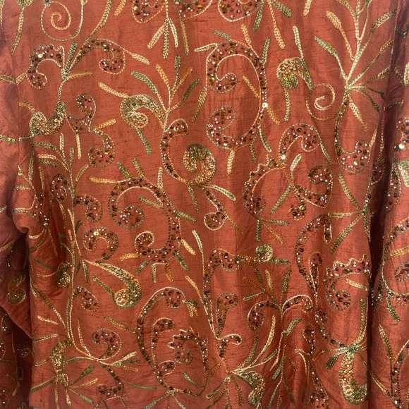 Anage Rust Embroidered Jacket - Picture 6 of 8